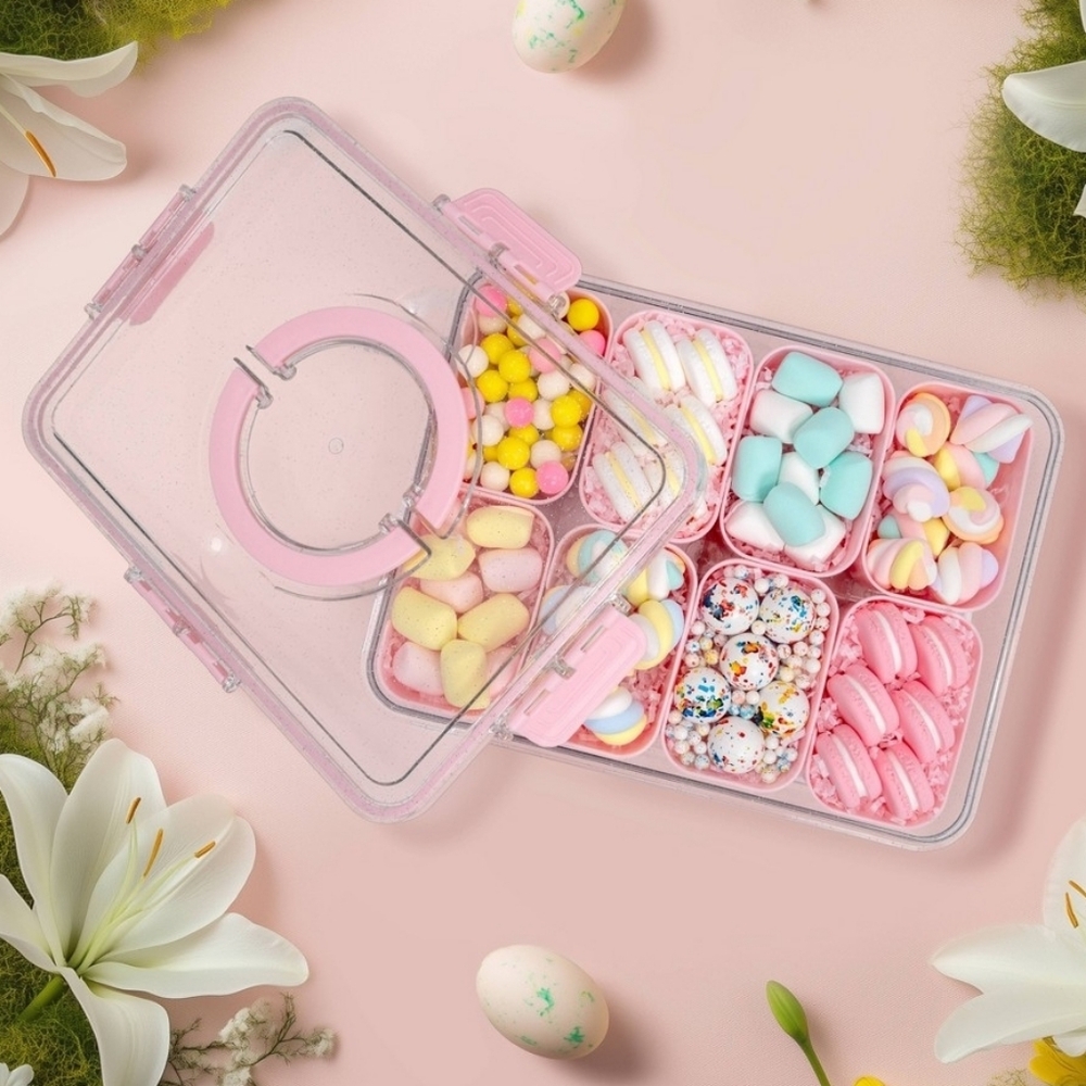 Cook With Color Sparkle Pink Snackle Box - Picture 2 of 5